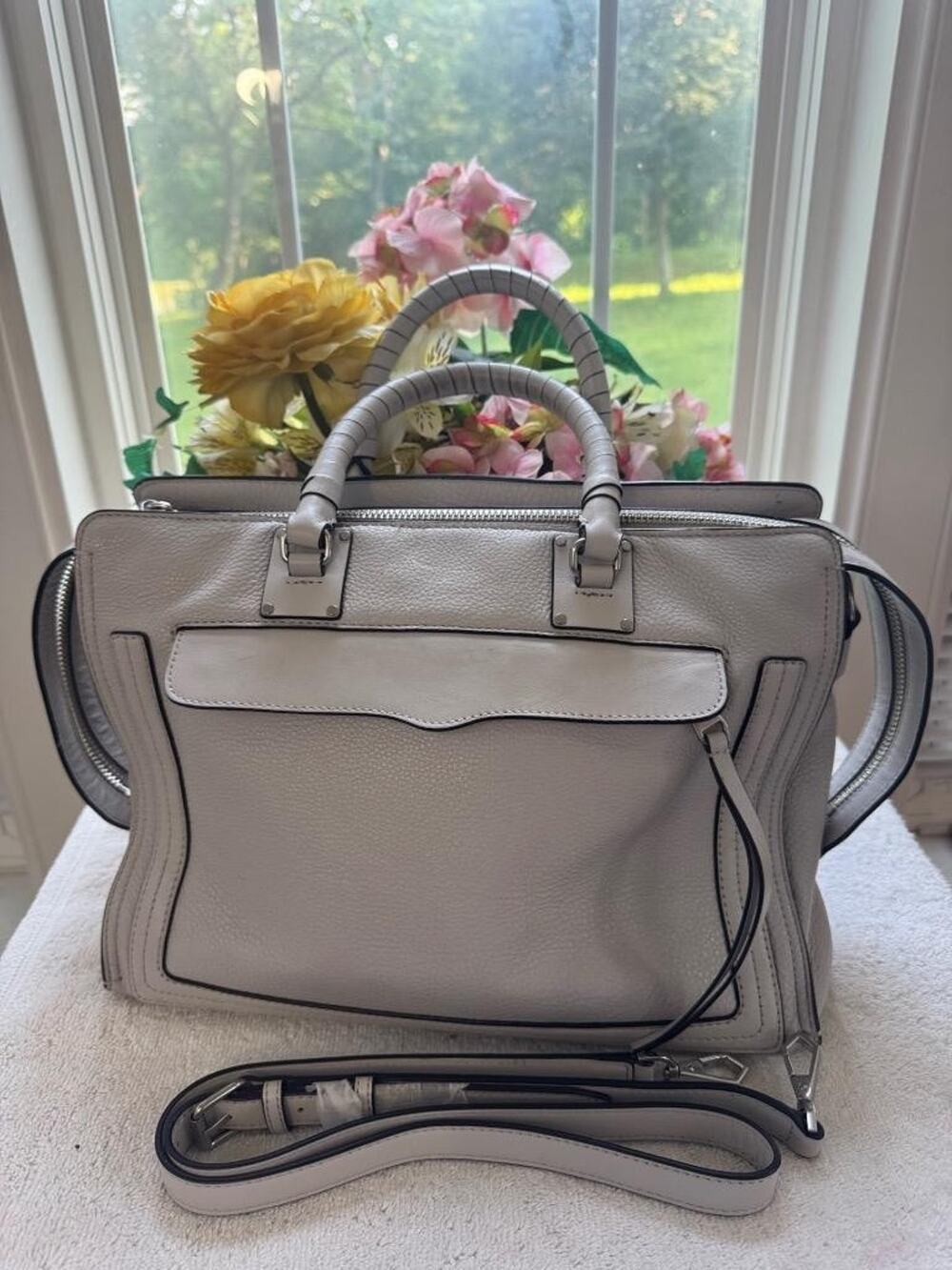 Rebecca Minkoff Women's Bree Large Top Zip Satchel (p110
